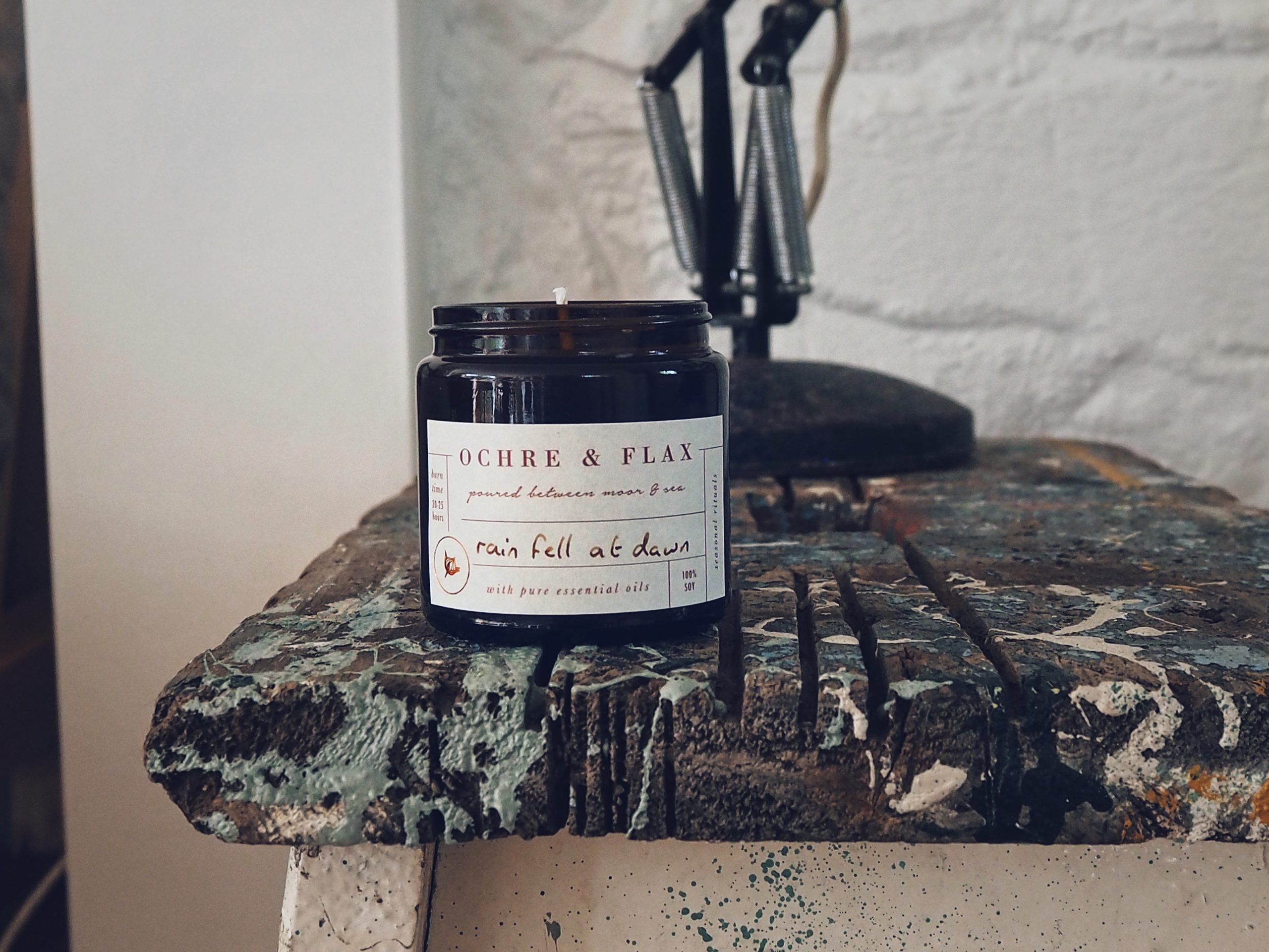 Autumn Collection : Rain Fell At Dawn Candle