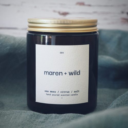 Sea moss, citrus & salt candle